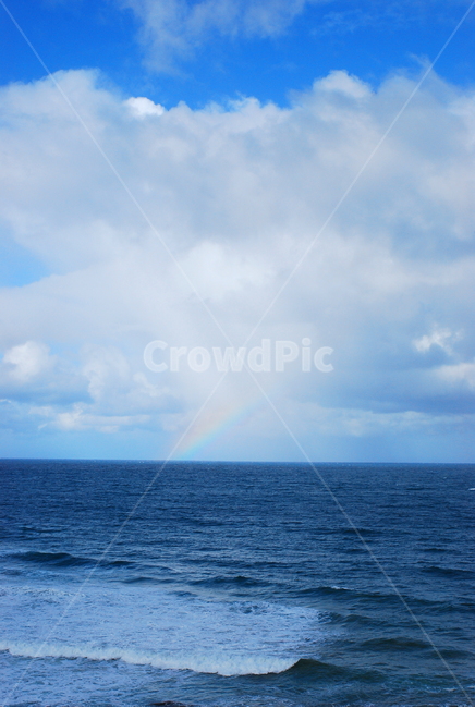 무지개,하늘,바다,수평선,파도,sea,자연,풍경,nature,landscape,outdoors,옥외,sky,ocean,대양,water,물