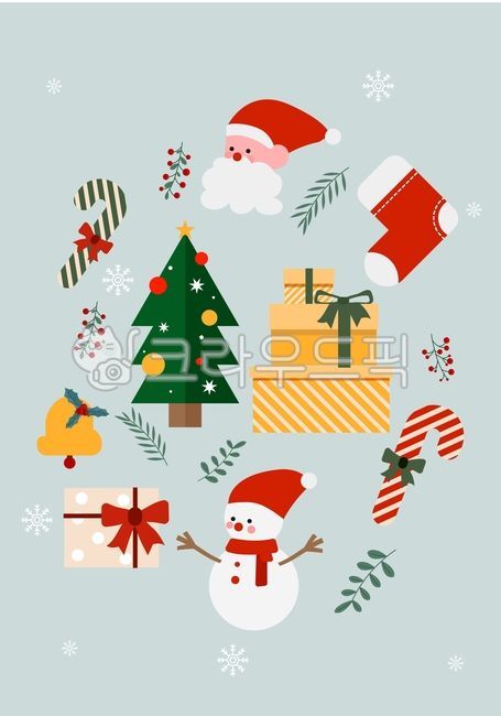 초대,크리스마스,겨울,개인,감사,인사,귀여운,안내,새해,밝은,아기자기한,연말,심플,화사,성탄절,빨강,직장,일러스트,파티,산타,산타클로스