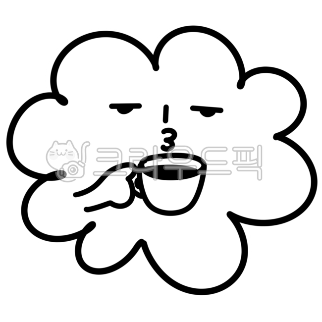 구름,구름캐릭터,캐릭터,스티커,구름스티커,다꾸,다꾸스티커,재밌는,소스,디자인소스,라인드로잉,드로잉,기념일