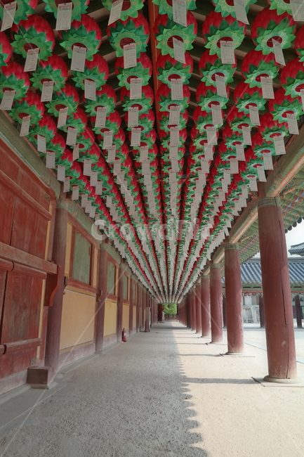 절,사원,연등,행사,아름다움,비례,부처님오신날,복도,건축물,건물,building,architecture