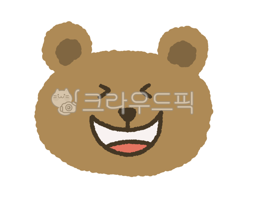 곰,곰돌이,이모티콘,곰얼굴,동물,동물얼굴,감정이모티콘,감정,웃음,귀여움,동물그림,곰일러스트,동물일러스트,곰돌이일러스트,웃는표정