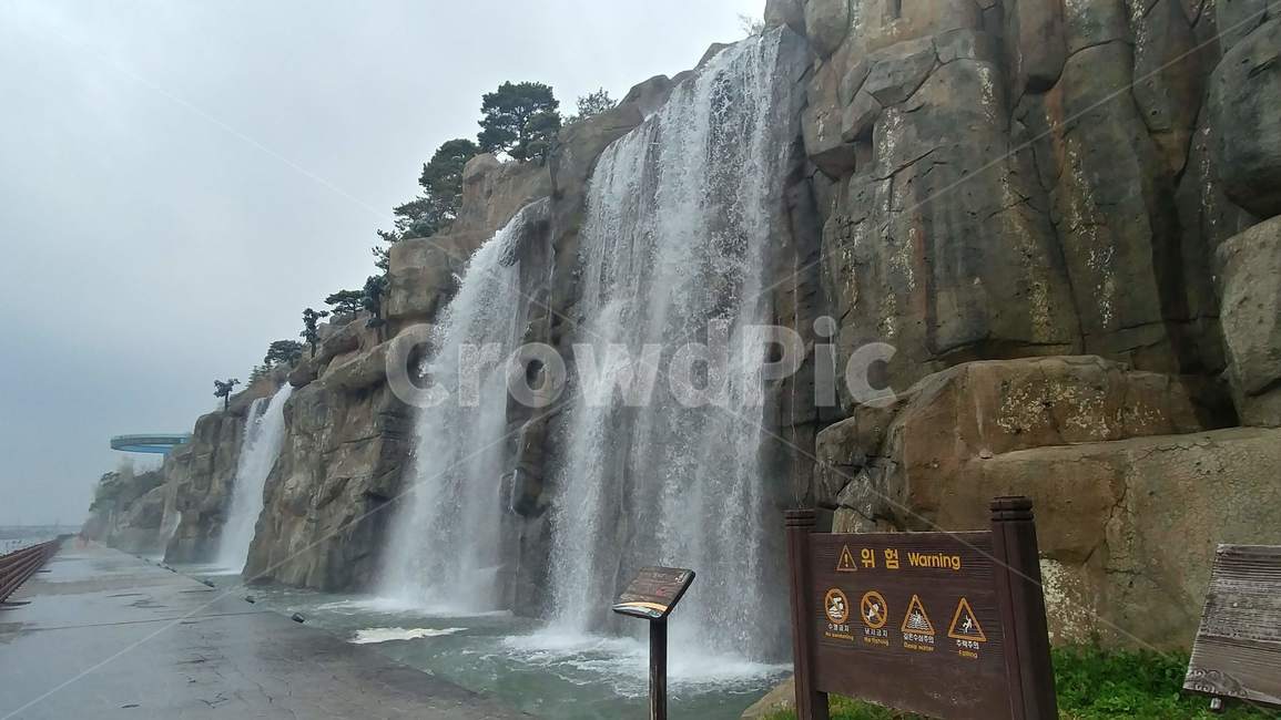폭포,인공폭포,아라뱃길,인천,폭포수,자연,강,waterfall,river,자연,풍경,nature,landscape,water,물,outdoors,옥외