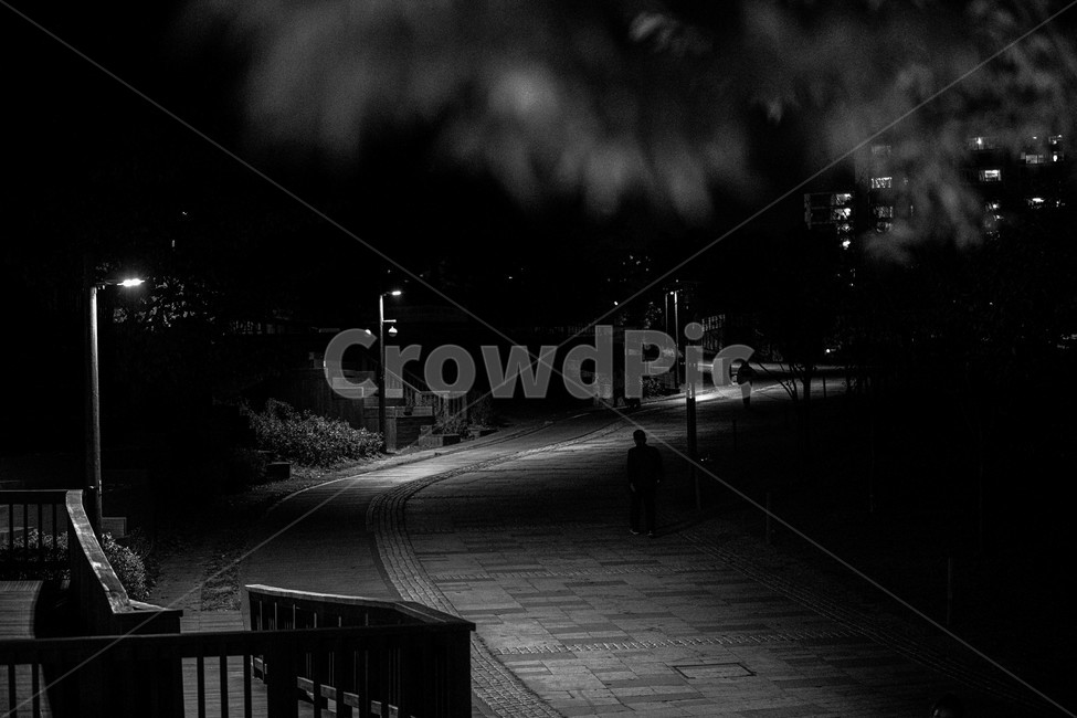 흑백,난간,인간,밴치,사람,railing,human,person,야경,밤,풍경,nightscape,night,landscape,흑백,모노톤,monochrome,black and white
