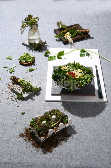 봄,봄나물,달래,비빔밥,자연주의,음식,식재료,요리,food,cook,meal,dishes,food reserves,채소,야채,vegetables