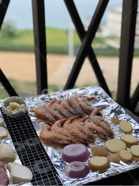 새우,새우구이,바베큐,휴가,음식,바다,펜션,음식,식재료,요리,food,cook,meal,dishes,food reserves