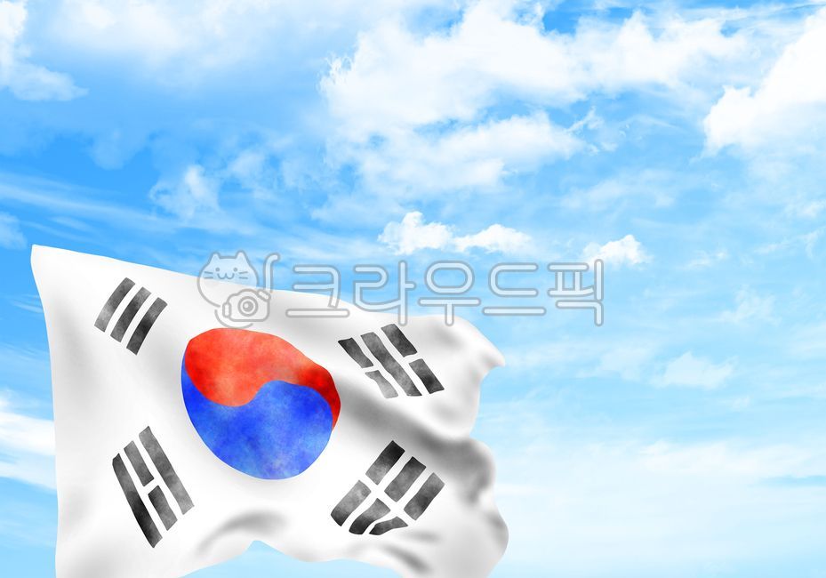 Color bleeding,Smear effect,Taegeuk symbol,paint,koreanculture,flagofsouthkorea,Memorial Day,cloud,taegukdesign,Indian ink,brush,sky,Hangul Day,hand drawing,Constitution Day,koreantraditional,national holiday,ink painting,brush touch,korea,our country,bac