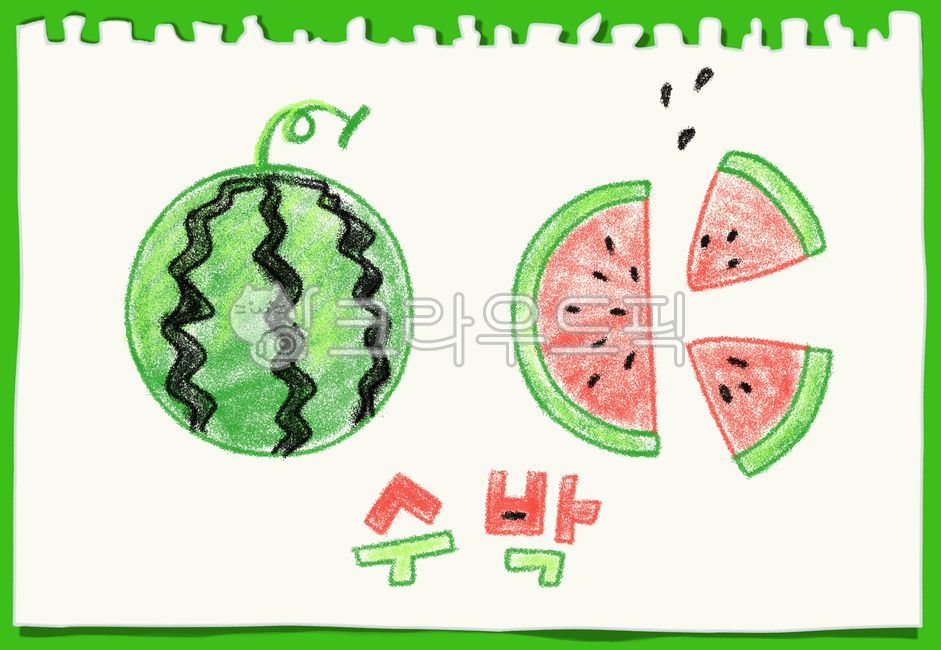 Doodle,hand drawing,summer fruit,fruit,Colored pencil illustration,handwriting,Crayon Illustration,food,Crayon texture,Crayon illustration,pastel illustration,plant,watermelon,calligraphy