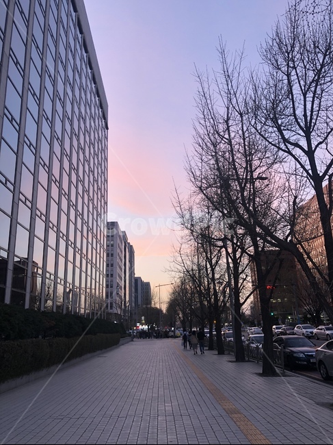 도심,도시,저녁,겨울,4월,도시,풍경,city,landscape,한국도시풍경,한국도시경관,korea cityscape,path,통로,walkway,보도,pavement,포장,sidewalk