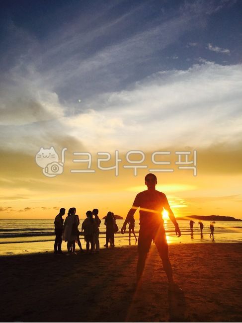 night view,Kota Kinabalu,Character,shadow,malaysia,Southeast Asia,sunlight,vitality,person,sunset,sight,human,energy