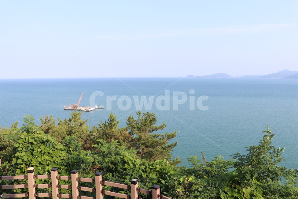 바다,배,나무,섬,울타리,여수,여수여행,여행,여수바다,여수낮바다,자연,풍경,nature,landscape