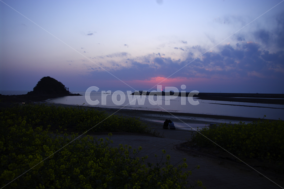 하늘,석양,노을,일몰,구름,빛,풍경,바다,sunset,안면도,꽃지해변,자연,풍경,nature,landscape,outdoors,옥외,land,땅