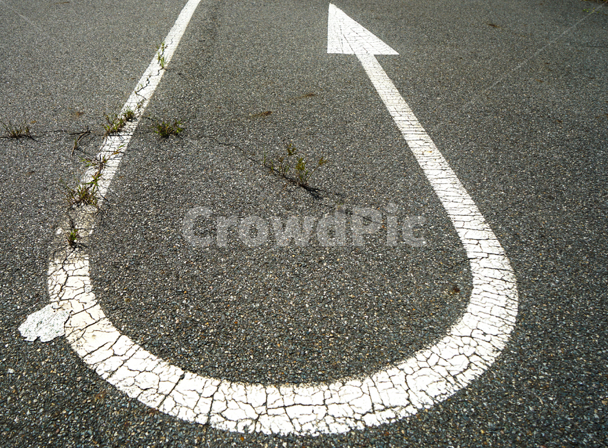 표시,유턴,화살표,흰색,페인트,바닥,교통,교통수단,traffic,transportation