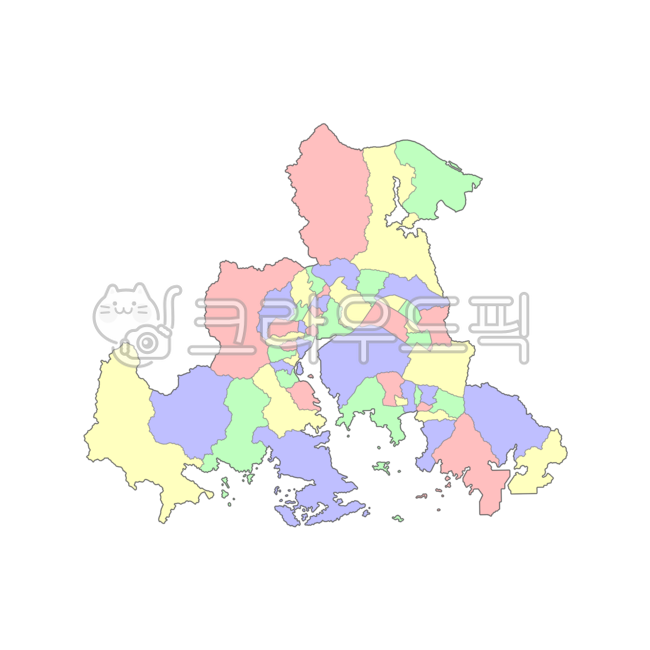 경상남도,경상도,경남,영남,창원시,창원,대한민국,우리나라,한국,행정구역,도,시,군,구,읍,면,동,지도,행정구역지도,4색지도,파란색,노란색,빨간색,초록색,마산합포구,마산회원구,의창구,성산구,진해구,안골포,합포,map