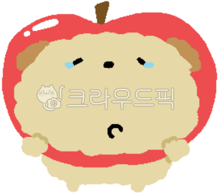 강아지,개,이모티콘,캐릭터,귀여운,파스텔,멍멍이,포근,따뜻,포슬,다정,사과,미안,눈물,죄송,쏘리