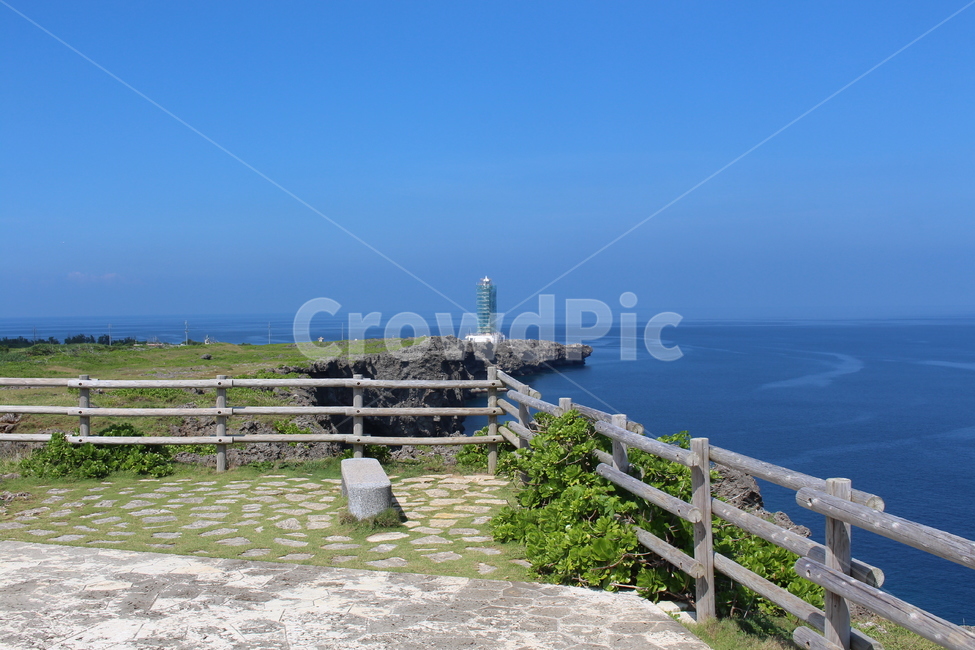 일본,오키나와,잔파등대,바다,하늘,자연,풍경,nature,landscape,해외,외국,세계,foreign,oversea,world,세계자연풍경,해외자연풍경,외국자연풍경,world nature landscape,handrail,난간,banister,building,건물,architecture,건축물