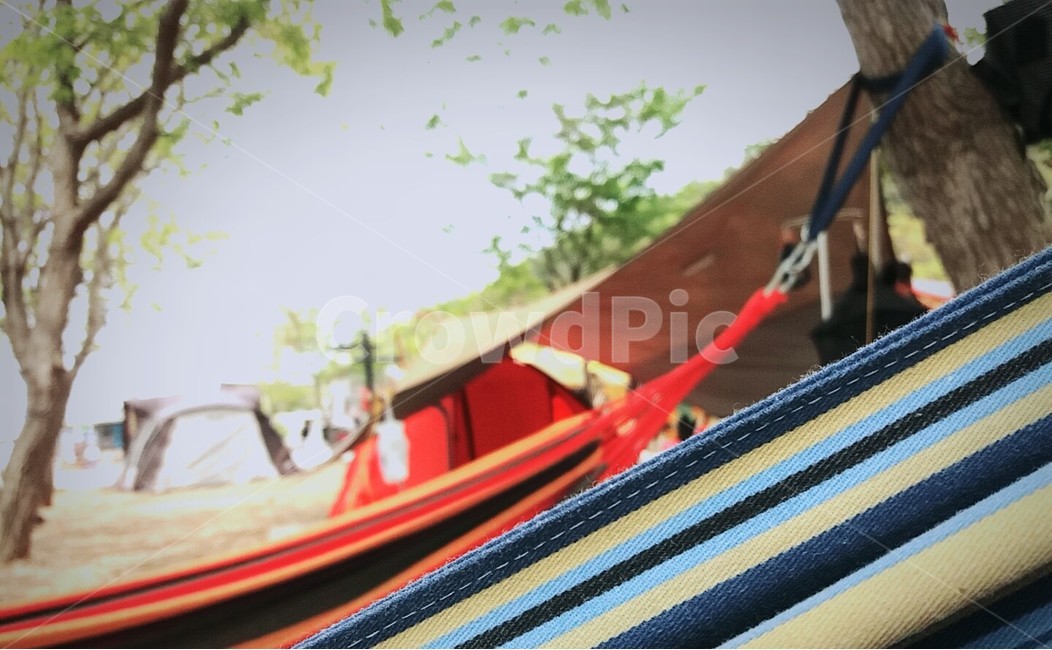 캠핑,해먹,컬러풀,여행,휴식