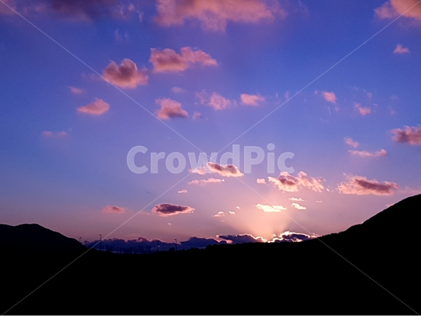 일출,해,아침,구름,풍경,겨울,자연,빛,자연,풍경,nature,landscape,실루엣,그림자,silhouette,shadow,outdoors,옥외,sky,하늘,cloud