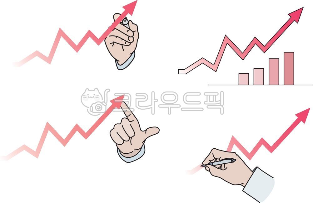 화살표,그래프,상승,arrow,막대그래프,graphic,sign,손,손가락,펜