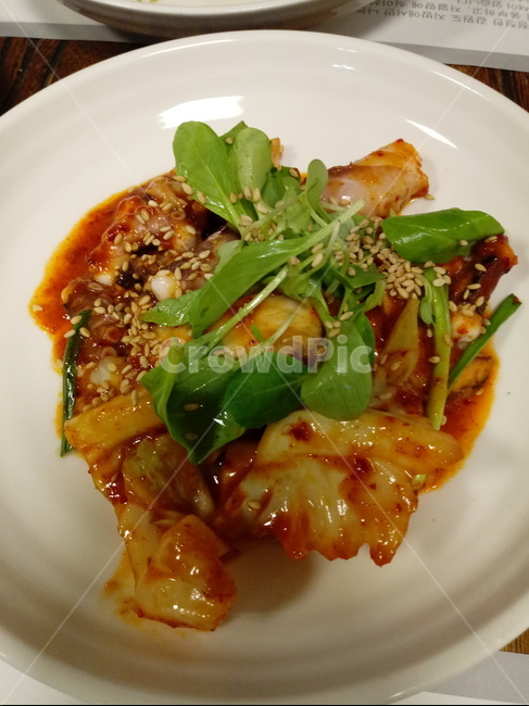 식품,음식,요리,food,dish,접시,낙지,낙지볶음