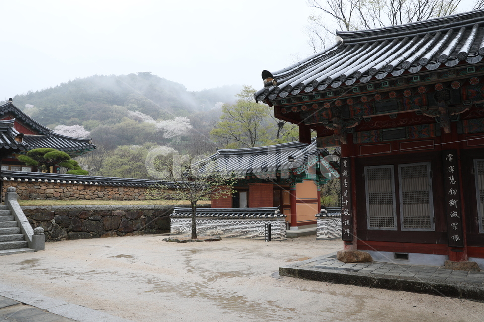 화엄사,사찰,전통가옥,절,우중,비,한국전통,한국문화,korean traditional,korean culture,종교,신앙,religion,belief,faith