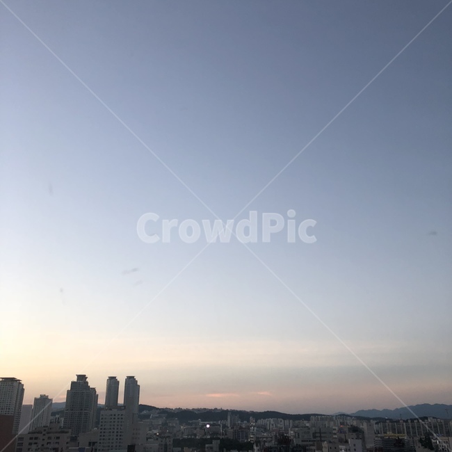 하늘,도심,그라데이션,오로라,바쁨,city,sky,korea