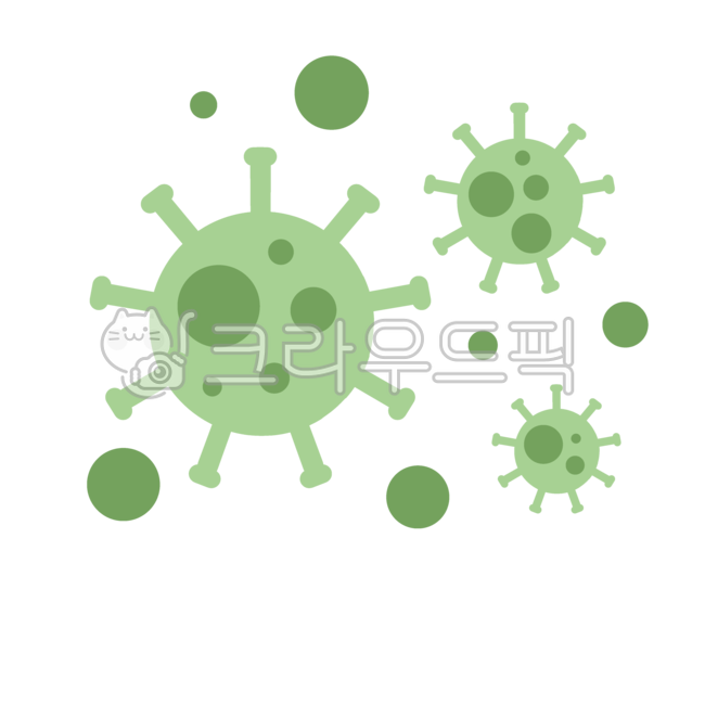 바이러스,코로나,virus,세균,일러스트,클립아트,clipart,illust,illustration,green,초록색