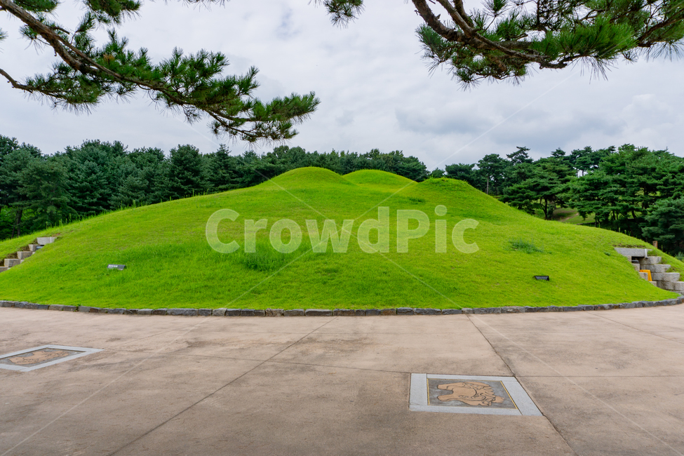 송산리고분군,무령왕릉,공주,유적지,문화재,세계문화유산,유네스코,unesco,백제,무덤,왕릉,고분군,송산리,금성동,grassland,field,outdoors,전경,송산리고분군전경,랜드마크,landmark,tourist attraction,한국랜드마크,한국관광지,한국명소,korea landmark,korea tourist attraction