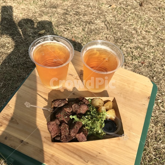 스테이크,맥주,생맥주,감성,음식,먹방,나들이,food,요리