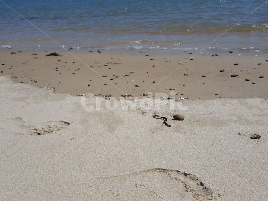바다,자연,발자국,모래,물,sea,해변,바다,beach,sea