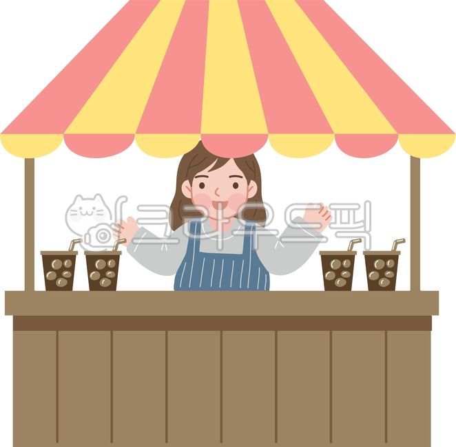 Night market,flea market,night market,market,small business,goblin market,illustration,festival,image,food truck,coffee,iced coffee