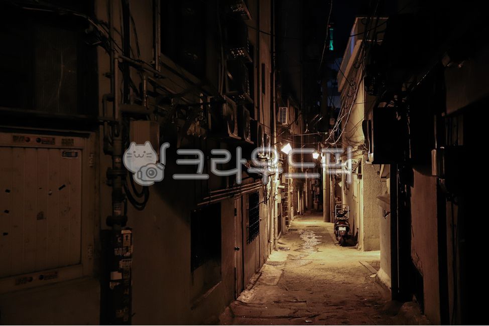 가로등,감성,밤,골목길,거리,도시