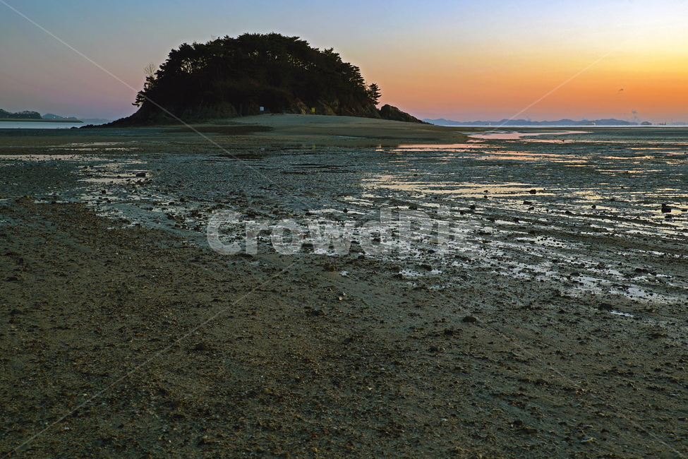 선재도,목섬,일몰,석양,섬,서해,갯벌,썰물,바다,인천,자연,풍경,nature,landscape