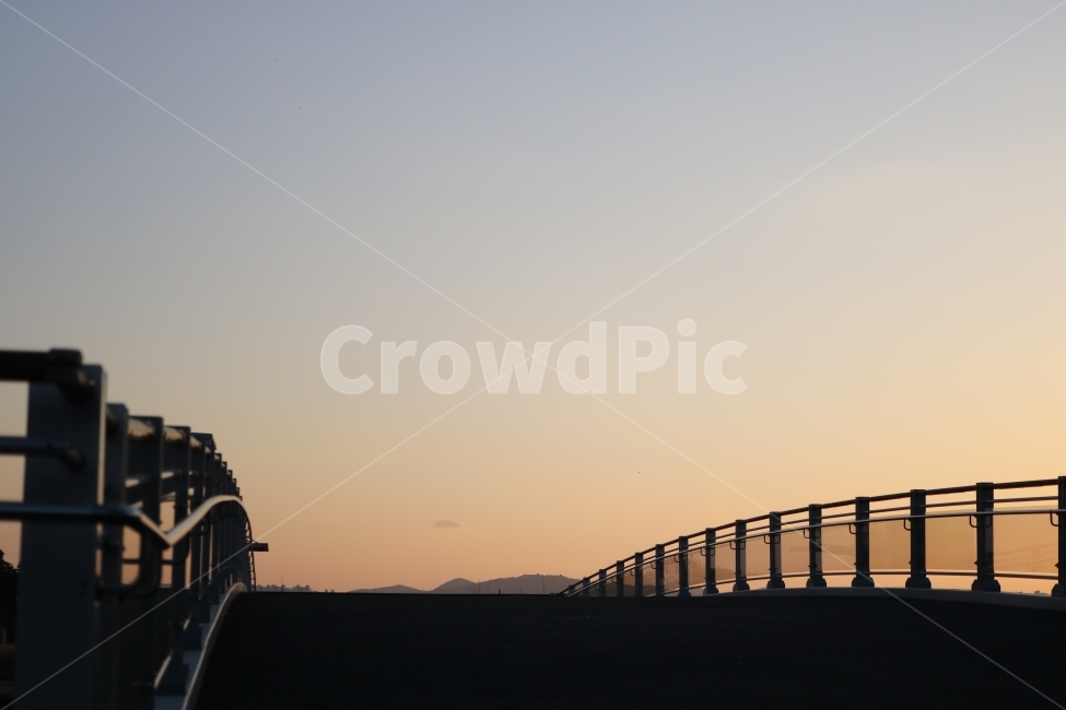 저녁,풍경,노을,육교,하늘,자연,풍경,nature,landscape,handrail,난간,banister