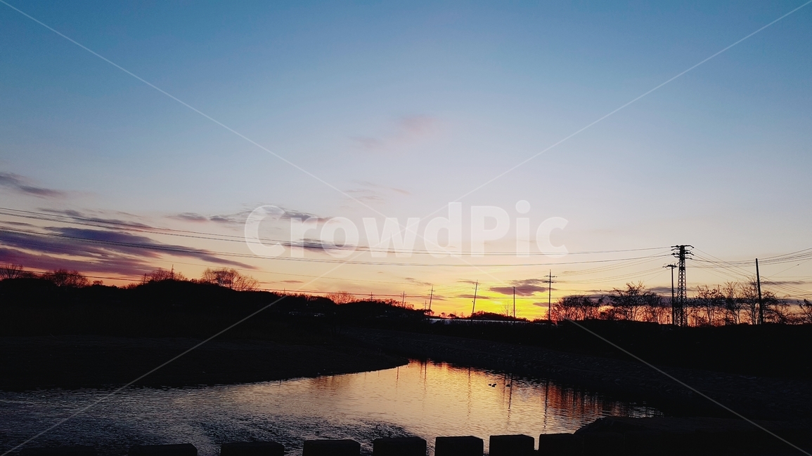 노을,하늘,저녁하늘,자연,붉은노을,자연,풍경,nature,landscape