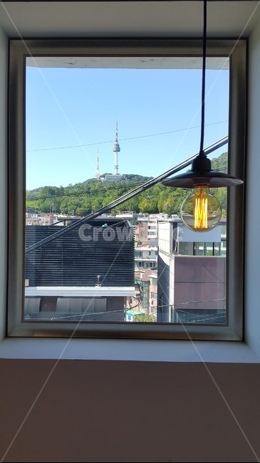 window,창문,남산,창문밖풍경,남산타워