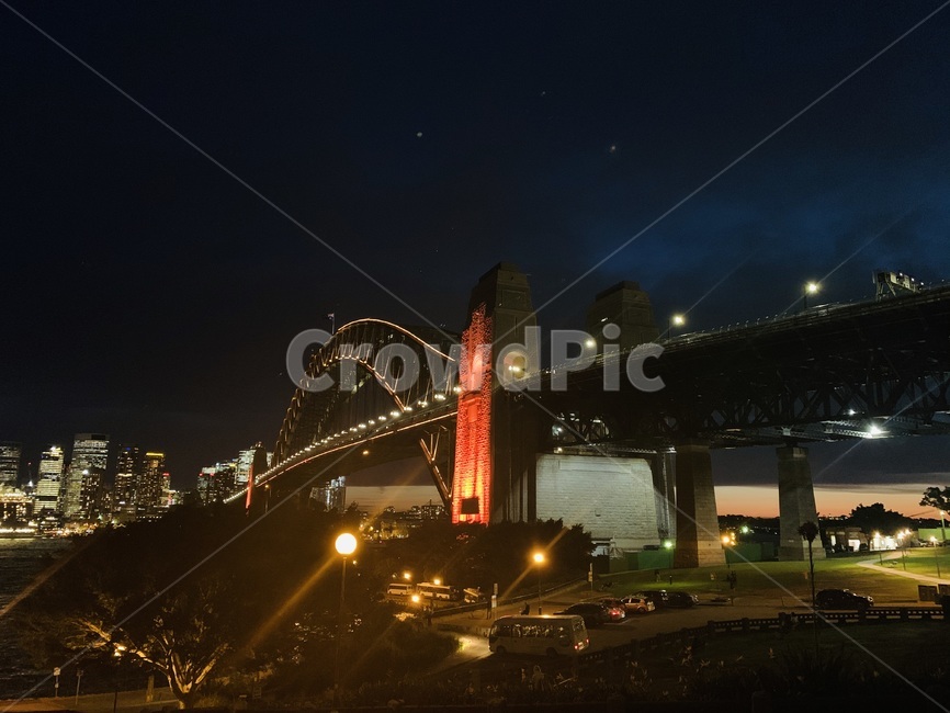 시드니,호주,하버브릿지,야경,다리,sydney,australia,aus,harbourbridge,nightview,landmark,저녘,해가지고난후,대교