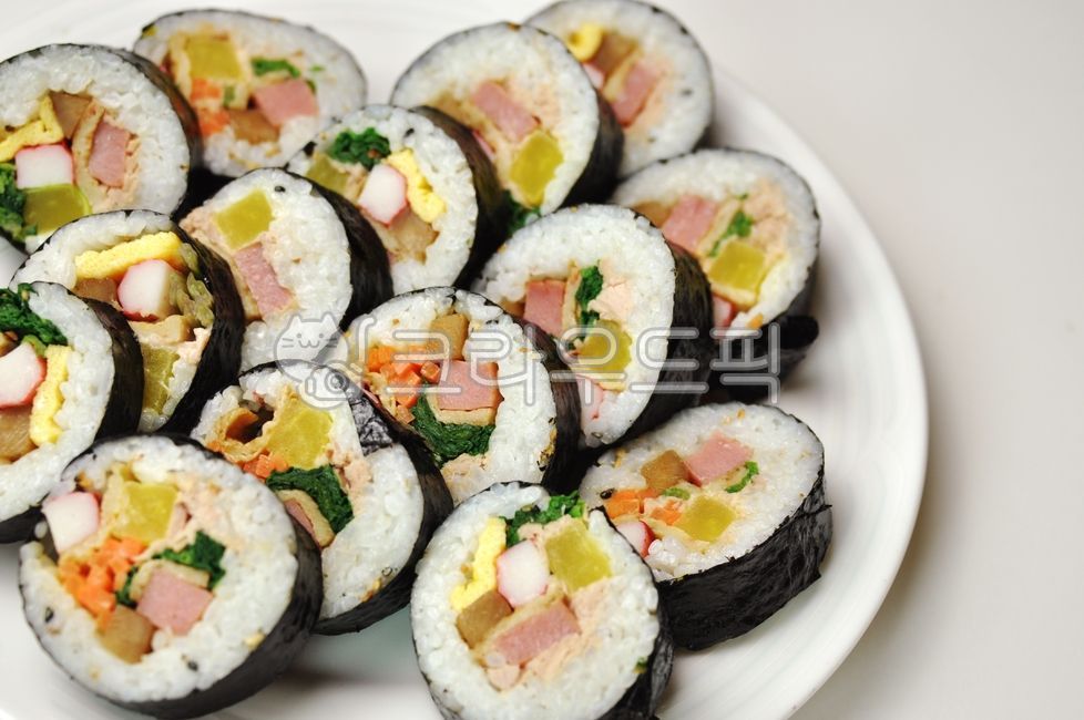 김밥, 식사, 먹거리, 김, 요리재료, 사진,이미지,일러스트,캘리그라피 - 깨비선생작가