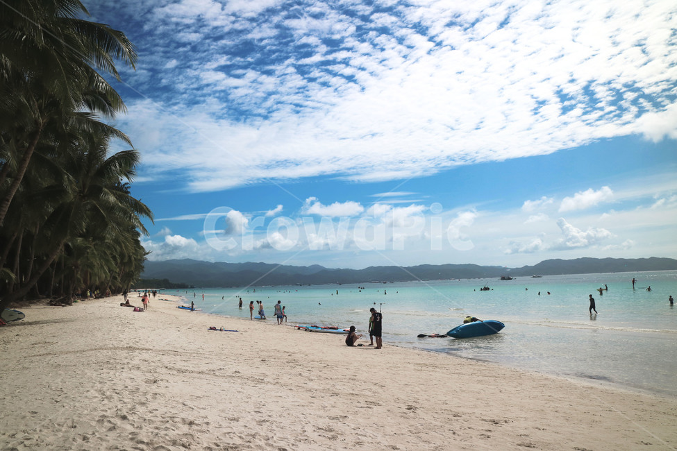 보라카이,화이트비치,나무,구름,바다,하늘,열대나무,모래사장,휴양지,boracay,whitebeach,tropicaltree,cloud,sea,여름,계절,summer,season,해변,바다,beach,sea,사람들,대중,군중,other people,crowd