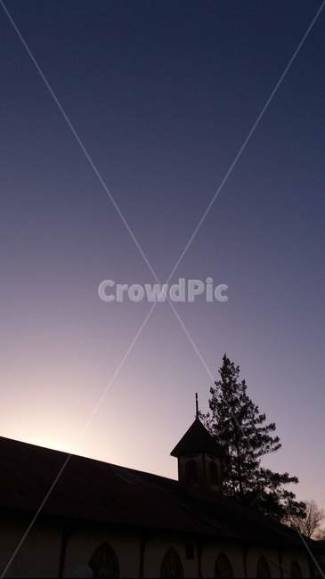 교회,하늘,성당,노을,광명,야경,밤,풍경,nightscape,night,landscape,building,건물,steeple,뾰족한 탑,spire,첨탑,architecture,건축물,tower,탑