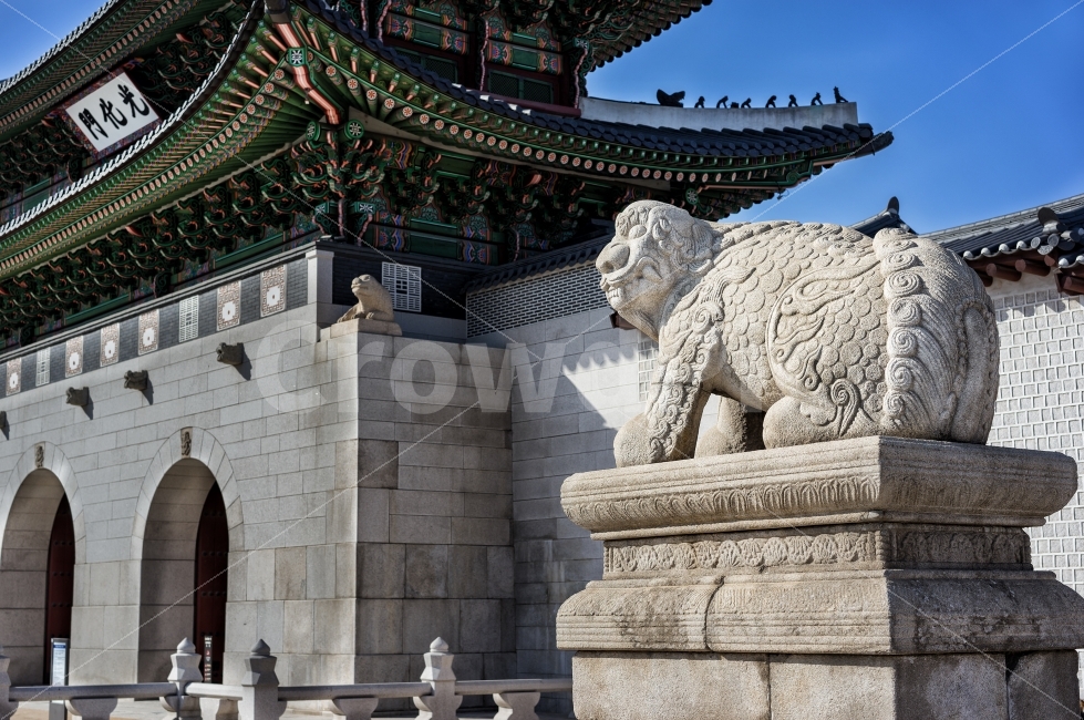 광화문,해태,풍경,landscape,포토샵,조각상,동상,석상,조형물,statue,bronze statue,stone statue,랜드마크,landmark,tourist attraction,한국전통,한국문화,korean traditional,korean culture