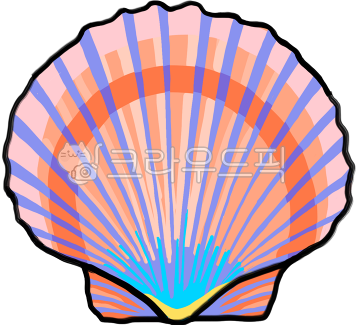 가리비,가리비일러스트,조개,조개일러스트,clam,clamillustrate,scallop,scallopillustrate,해산물,해루질,해산물일러스트,seafood,seafoodillustrate