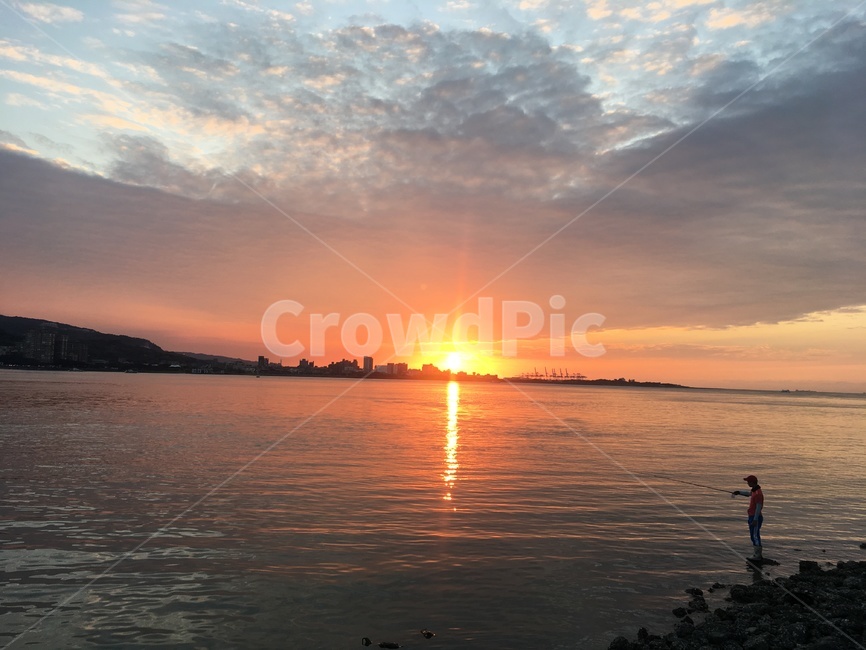 풍경,nature,자연,붉은하늘,일몰,낚시,자연,풍경,nature,landscape