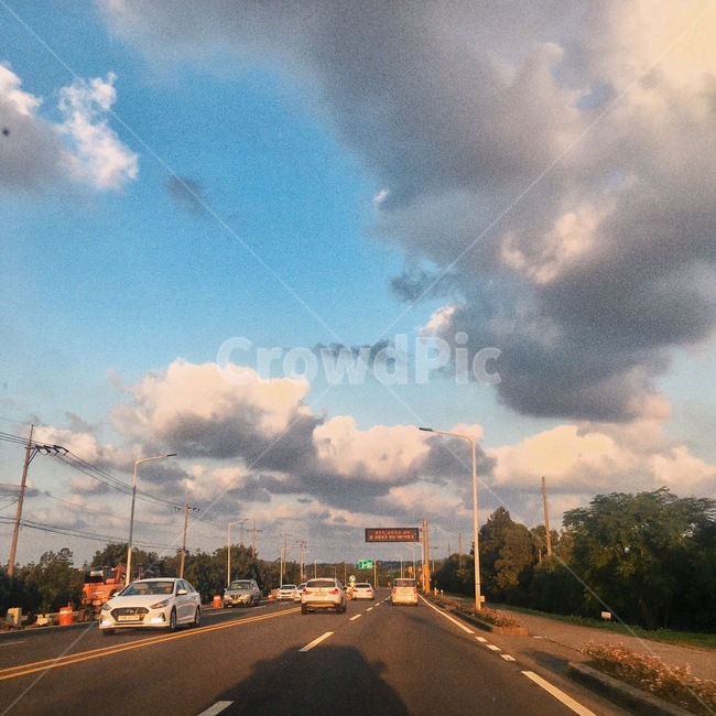 road,도로,freeway,노을,저녁