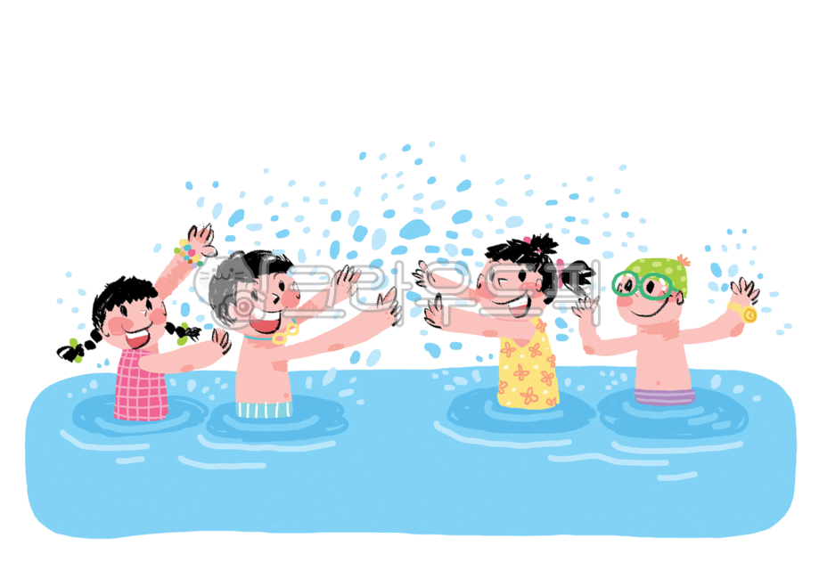 물놀이,여름,수영,수영장,운동,어린이,사람,수영일러스트,물놀이일러스트,물,아이,수영그림,물놀이그림,illustration,draw,human,person