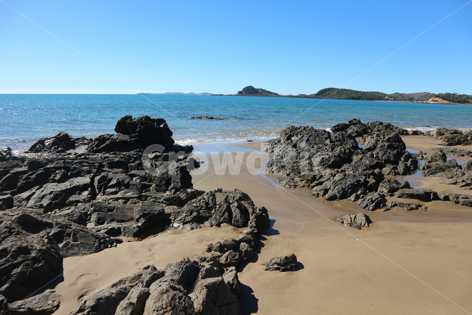 자연,바닷가,바다,해안,모래사장,바위,돌,하늘,호주,yeppoon,파랑색,ocean,sandy,beach,rock,blue,nature,landscape,자연,풍경,nature,landscape,제주도,jeju,jeju island,promontory,곶,water,물,sea,outdoors,옥외,대양