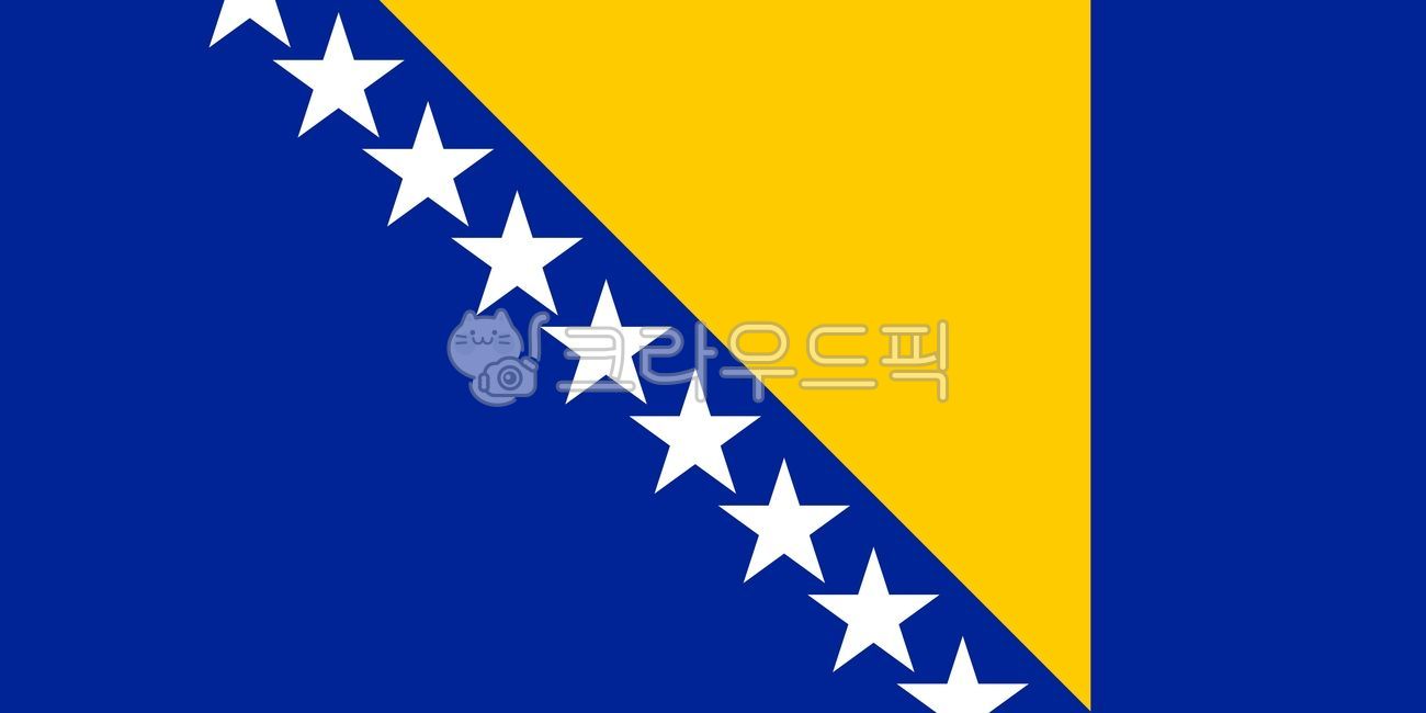 보스니아헤르체고비나,국기,보스니아헤르체고비나국기,일러스트,일러스트국기,사라예보,세르보크로아티아어,유럽,중립,평화,보스니아인,크로아티아인,세르비아인,그래픽,일러스트레이션,graphic,illustration