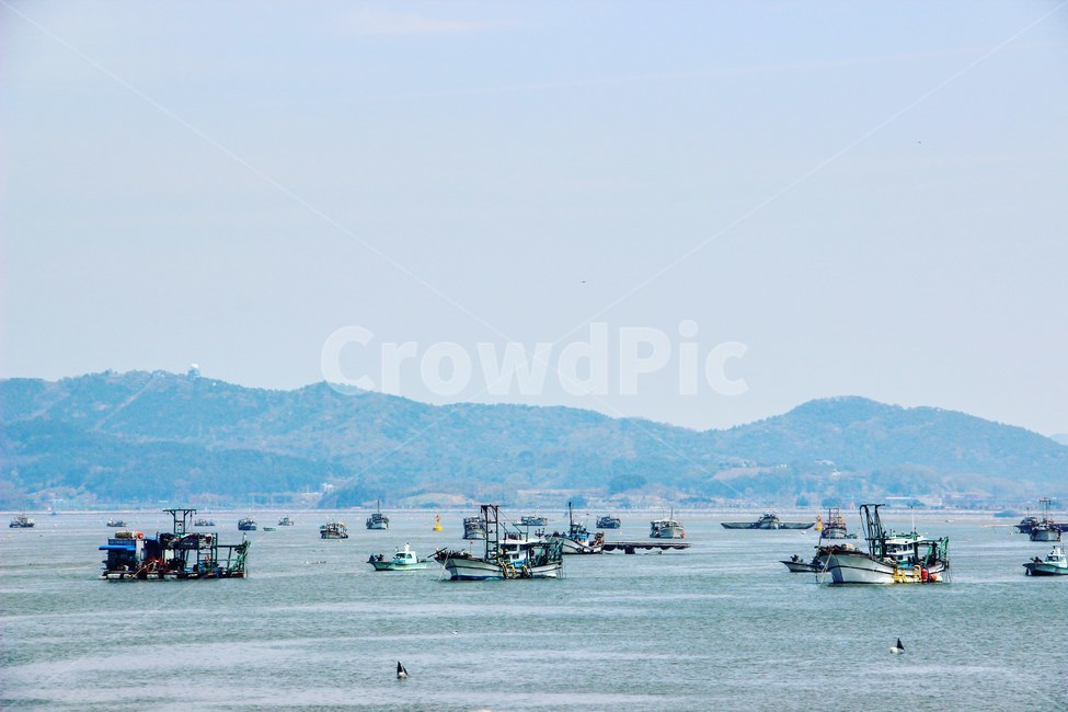 바다,산,풍경,sea,배,산업,industry,industrial,어업,fishery,fishing industry,교통,교통수단,traffic,transportation