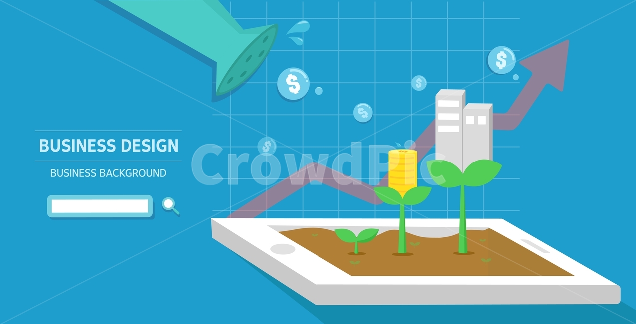 sprout,pot,business,flat design,icon,illustration,cell phone,watering can