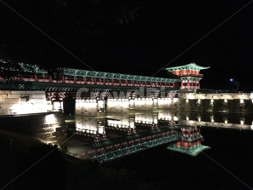 경주,궁,야경,강,비침