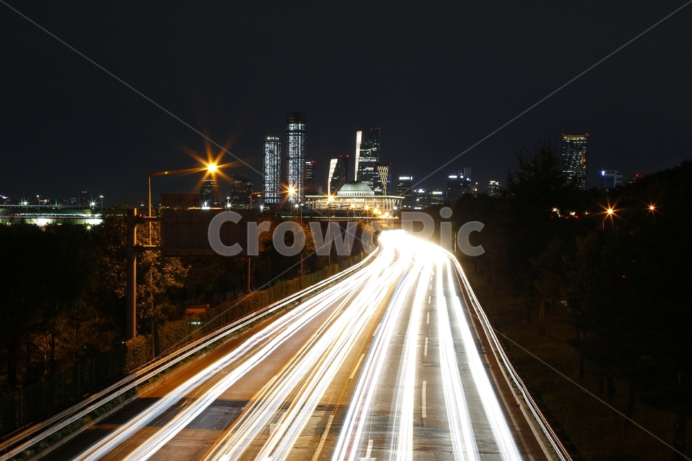 서울,야경,도로,road,highway,고속도로,국회의사당,nightview,장노출